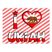 Ukiah, CA Postcard