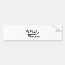 Ukiah California City Classic Bumper Sticker