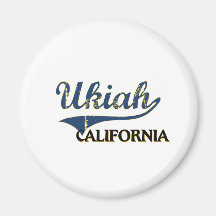 Ukiah California City Classic Fridge Magnets