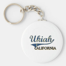 Ukiah California City Classic Key Chains
