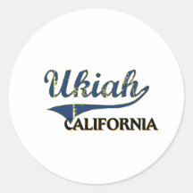 Ukiah California City Classic Sticker
