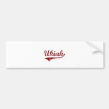 Ukiah California Classic Design Bumper Stickers