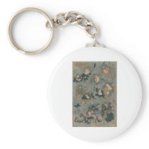 Ukiyo-e Frogs Key Chain