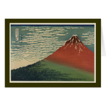 Ukiyo-e Hokusai Fujiyama Greeting Cards