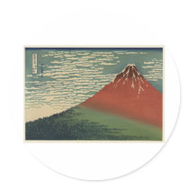 Ukiyo-e Hokusai Fujiyama Sticker
