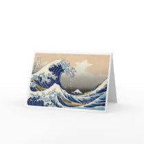 Ukiyo-e - Hokusai's Tsunami Card