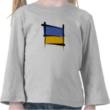 Ukraine Brush Flag T-shirt