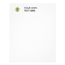 Ukraine Coat of Arms Personalized Letterhead