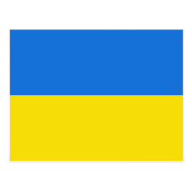 Ukraine Flag Postcard