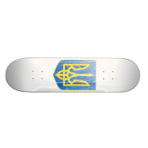 Ukraine Lesser Coat Of Arms Skate Boards