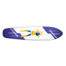 Ukraine Manga girl dressed in Flag - Custom Skate Board