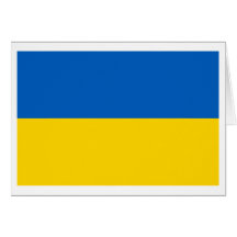 Ukraine National Flag Card