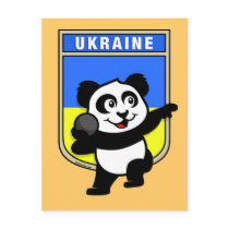 Ukraine Shot Put Panda Post Cards