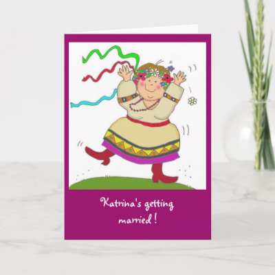 Bridal Shower Card on Ukrainian Girl Bridal Shower Card At Zazzle Ca