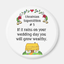 Ukrainian Superstitions Fridge Magnet