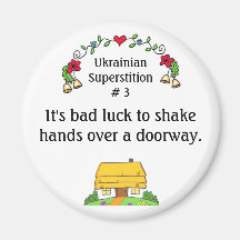 Ukrainian Superstitions Fridge Magnet