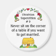 Ukrainian Superstitions Fridge Magnets