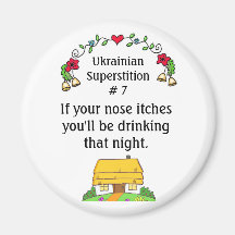 Ukrainian Superstitions Fridge Magnets