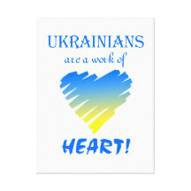 Ukrainians...Heart Gallery Wrap Canvas