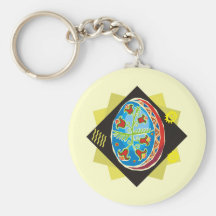 ukranian painted easter egg (21) key chains