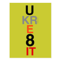 UKRE8IT (You Create It) Postcard