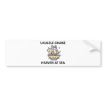 Ukulele Cruise Bumper Sticker
