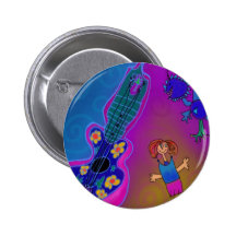 Ukulele Dreams Pinback Buttons