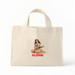 Ukulele Pinup Girl Tote Tote Bags