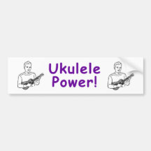 Ukulele Power! Bumper Stickers
