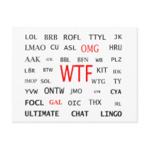 Ultimate Chat Lingo Postcard