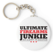 Ultimate Firearms Junkie - Red Keychain