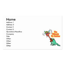 ultimate fly catcher funny frog business card templates