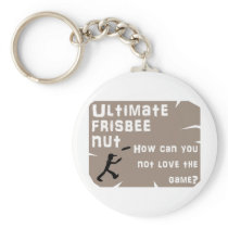 Ultimate Frisbee Nut Keychain