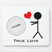 Ultimate Frisbee True Love Mouse Pad