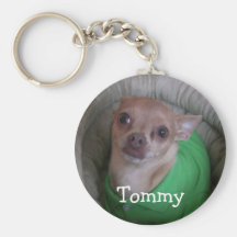 Ultimate Stuffed Dog Tease Round Keychain
