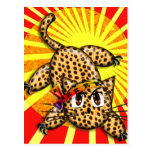 Ultra Cute Anime Leopard Kitty Rainbow Head Band Post Cards