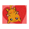 Ultra Cute Kawaii Valentine Kitty postcards