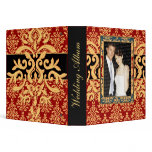Ultra Elegant Gilded Damask Wedding Photo Album 3 Ring Binders