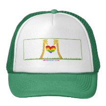Ultra Kawaii - giraffes in love. Mesh Hat