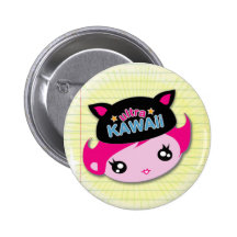 Ultra Kawaii - Girl Button