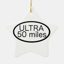 Ultra Marathon Christmas Tree Ornaments