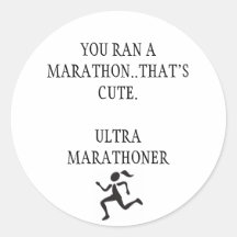Ultra Marathon Stickers