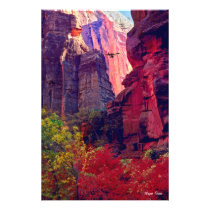 Ultralight Airplane Flying Through Zion Canyon