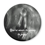 Ultrasound of baby praying.. refrigerator magnet