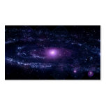 Ultraviolet Purple Andromeda Galaxy Space Business Card