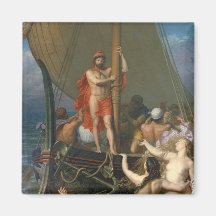 Ulysses and the Sirens Fridge Magnet