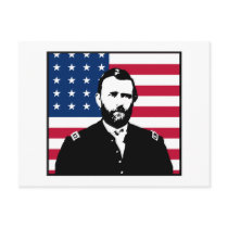 Ulysses S. Grant and the American Flag Post Card