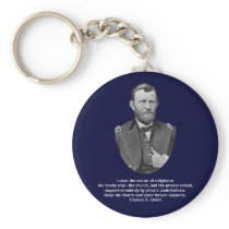 Ulysses S. Grant quotes on church and state. Keychains