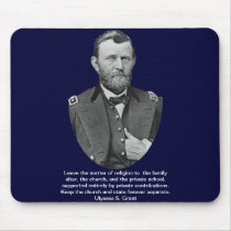 Ulysses S. Grant quotes on church and state. Mousepad