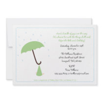 Umbrella Baby Shower Invitation